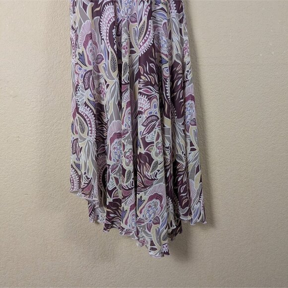 Vtg Y2K 90s Rabbit Rabbit Rabbit Floral Midi Dress Babydoll Flutter Fairy 10 - Picture 4 of 10